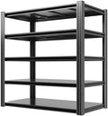 Garage Shelving,72" H Garage Shelves Heavy Duty, 3000Lbs 5 Tier Adjustable Garage Storage Shelves Suitable for Warehouse, Basement, Workshop,Require Assembly, 24" D*48" W *72" H(Black) by VIYET