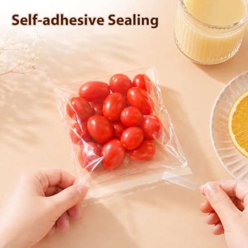 Egofine Self Sealing Cellophane Bags 100 PCS, Crystal Sealed Clear Bags for 7x7 Art Prints, Packaging Bags, Size: 7x7 inches - Image 4