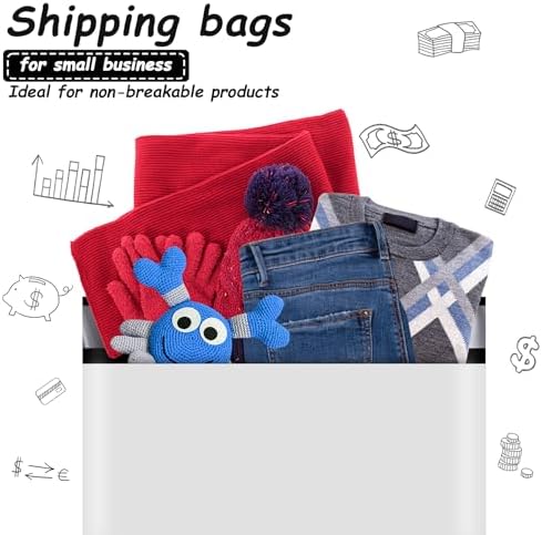 JinRuiKJ Poly Mailers 10x13 Inch, 200 Pcs Shipping Bags, White - Image 6