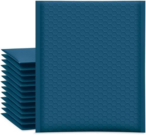 UCGOU Bubble Mailers 8.5x12 Inch Navy Blue 25 Pack Usable Size 8.5x11 Poly Padded Envelopes #2 Medium Mailing Opaque Packaging Postal Self Seal Waterproof Boutique Shipping Bags for Clothes Makeup by UCGOU