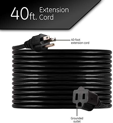 UltraPro Outdoor Extension Cord, 40 Ft, Heavy Duty Extension Cord - Image 2