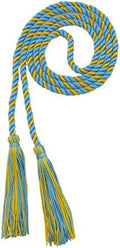 Tassel Depot Graduation Honor Cord - Light Blue/Gold - Every School Color Available - Made In Usa by TasselDepot