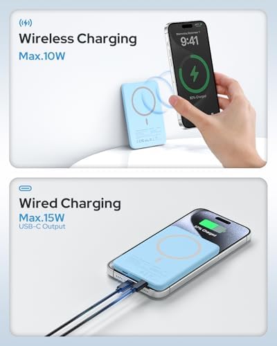 for Magsafe Portable Charger, 5000mAh Slim Wireless Magnetic Power Bank - Image 4