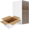 RLAVBL 10x7x5 Shipping Boxes Set of 30, White Corrugated Cardboard Box for Packing, Mailing, Business by RLAVBL
