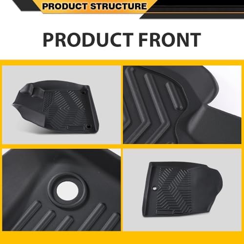 G-PLUS TPE Cargo Liners Mats,4PCS,Fit Honda Pilot 2023 2024 2025 - Image 7