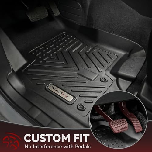 YITAMOTOR Floor Mats Compatible with 2008-2021 Nissan Frontier Crew Cab, Custom Compatible with Truck Floor Liners, All-Weather Protection for Frontier Accessories, 1st & 2nd Row, Black - Image 2