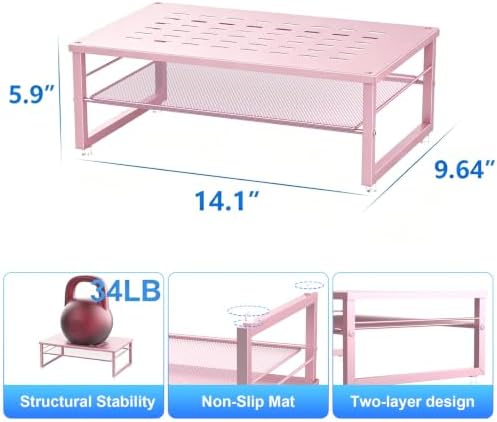 gianotter 2-Tier Metal Monitor Stand Riser - Image 5