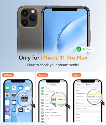 FNTCASE for iPhone 11 Pro Max Case, Fit for Magsafe, Full Camera Protection - Image 2