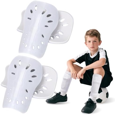 2 Pairs Shin Guards Soccer for Kids,Shin Pads Extra Lightweight Breathable Slide in Shin Guard for Football Training Match Outdoor Activities Protective Slip-in Shin Guards for Boys Girls by Unknown