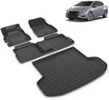 All Weather Car Floor Mats & Cargo Liner Set Fit for Nissan Versa 2020 2021 2022 2023 2024 2025 Floor Liners Trunk Liner Versa Cargo Mat Accessories Black by VOUKIY