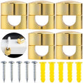 SmallCat 5 Sets Charger Holders for Cords, Gold Adjustable Cable Anchor Holders, Adhesive Metal Cord Clips, Cable Management Wire Organizers for Desk, Office, Nightstand by Unknown
