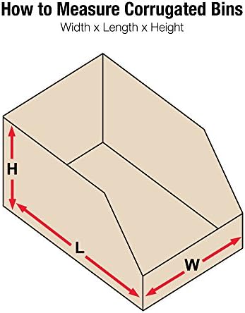 Box USA Storage Bins Medium 2"L x 12"W x 4 1/2"H 50-Pack - Corrugated Cardboard Box for Packing, Moving, and Storage - Image 2