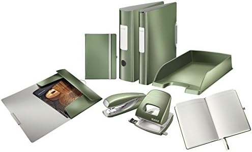 Leitz Lever Arch File, Celadon Green, A4, Curved Spine 8.2 cm Width, Elastic Fastening, Light polyfoam, Style Range, 11080053 - Image 6