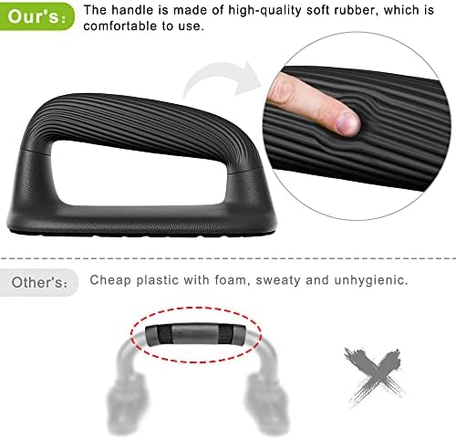 Kipika Push Up Bars, Pushup Stands, Anti-Slip Soft Plastic Push Up Handles, Bottom Anti-Slip Pad, Strength Training Equipment, Perfect for Floor Workout Exercise - Image 6