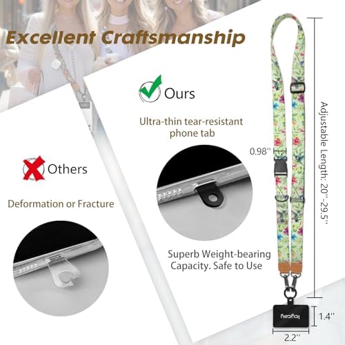 Icycay Phone Lanyard Crossbody Strap Neck Adjustable Teacher Women Birds - Image 5
