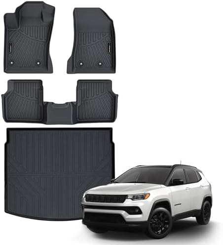 Auxko Floor Mat & Cargo Mat for Jeep Compass 2026-2017 by AUXKO