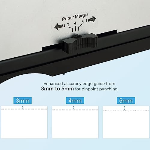 FLKQC 21 Hole Comb Binding Machine with 100PCS 3/8'' Plastic Comb Spines - Image 5