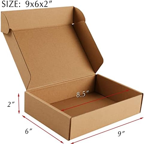 9x6x2 Brown Cardboard Corrugated Boxes 30 Pack, Shipping Boxes for Small Business Mailing Boxes, Mailer Packaging Boxes - Image 2
