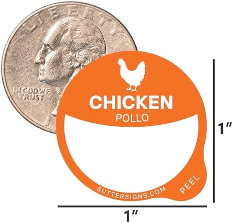 Chicken Food Labels 1000 pcs - Image 3
