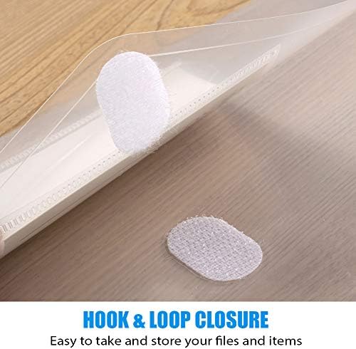 Sooez 24 Pack Plastic Envelopes Poly Envelopes, Clear Document File Folders US Letter A4 Size File Envelopes with Label Pocket for School Home Work Office Organization, Clear - Image 3