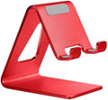 Aoviho Desk Cell Phone Stand, Phone Holder, Aluminum Mobile Phone Cradle Dock for iPhone 14 13 12 pro 11 X Xs max 8 7 6 6s Plus SE 5 5s SE Samsung, All Smart Phones, Red by Aoviho