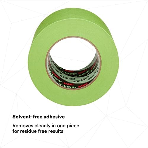 3M High Performance Green Masking Tape 401+, Superior Adhesion, Clean Removal, Highly Conformable, Paint-Bleed Resistant, 96 mm x 55 m, 6.4 mil, 8/Case - Image 3