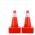 18" Traffic Cones PVC Safety Road Parking Cones Weighted Hazard Cones by CFKJ