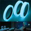 3Pcs Blue Glow in The Dark Tape,Safety Signs and Signals Glow in The Dark,9.8 inch Fluorescent Spike Sticker, Self-Adhesive Luminous Tapes Safety Warning Tapes,Blue by Calsgkspray