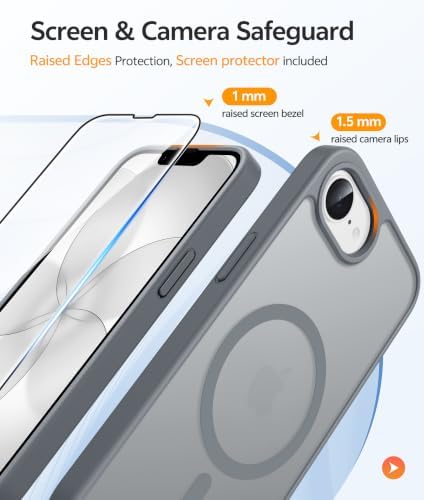 FNTCASE for iPhone 17e/ iPhone 16e Case, Fit for Magsafe, Screen Protector - Image 4
