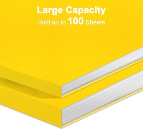 ViVin File Folder, 50 Pack Colored File Folders with 1/3-Cut Tabs, Fits 8.5 * 11 Letter Size Paper, Manilla Folders for Home Office School Documents(Yellow) - Image 4