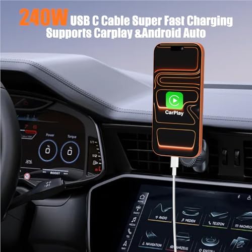 240W USB C to USB C Cable 2-Pack [3.3FT+6.6FT],Type C Fast Charging Cable for iPhone Air 17 16e 16 15 Pro Plus Pro Max，for Galaxy S25/S24, for iPad Pro/Air/mini, for MacBook Pro/Air and More - Image 4