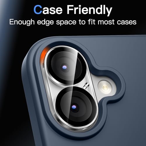 JETech Camera Lens Protector for iPhone 17, Clear, 3-Pack - Image 7