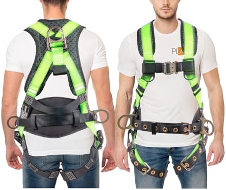 Palmer Safety Hammerhead 5pt Safety Harness Back Padded, QCB Chest, Tongue Buckel Legs Straps, Back & Side D-Rings - Image 7