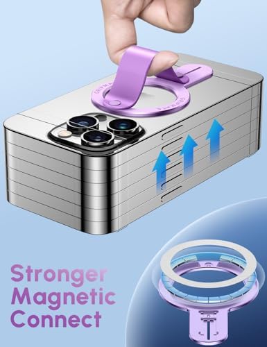 GripMate for MagSafe Phone Grip for iPhone, Slim Magnetic Phone Ring Holder - Image 5