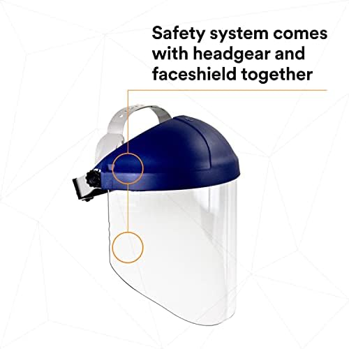3M H8A Ratchet Headgear and Visor Combination Clear Faceshield, Complete Headgear and Face Shield Safety System - Image 5