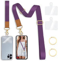 Yonlevres Phone Lanyard Crossbody Strap Wrist Neck Adjustable Women Purp by Yonlevres