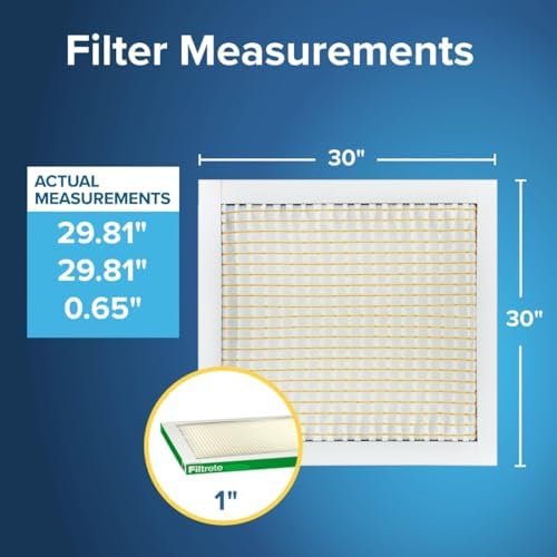 Filtrete 30x30x1 Air Filter, MERV 8, MPR 700, 2 HVAC Filters - Image 2