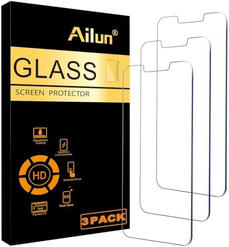 Ailun 3 Pack Screen Protector for iPhone 13 Mini, Tempered Glass by Ailun
