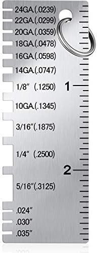 Weewooday 1 Pcs Metal Thickness Gauge Tool Welding Stainless Steel Sheet by Weewooday