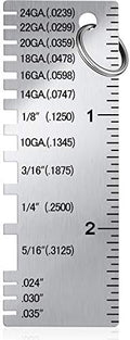 Weewooday 1 Pcs Metal Thickness Gauge Tool Welding Stainless Steel Sheet by Weewooday