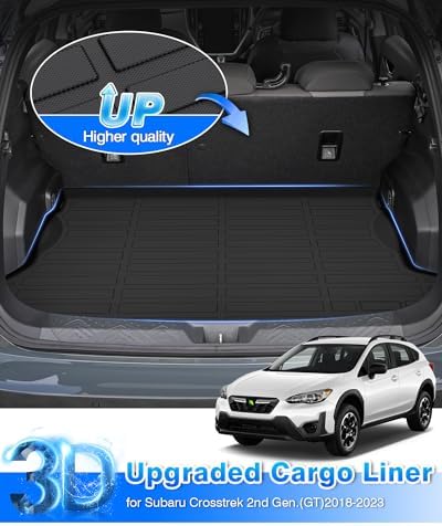 Cartist Cargo Liner Fits for 2018-2023 Crosstrek & 2017-2023 Impreza (Not fit Crosstrek Hybrid Models) Accessories All Weather Trunk Mat for Crosstrek Carpet Protection TPE Heavy Duty - Image 2