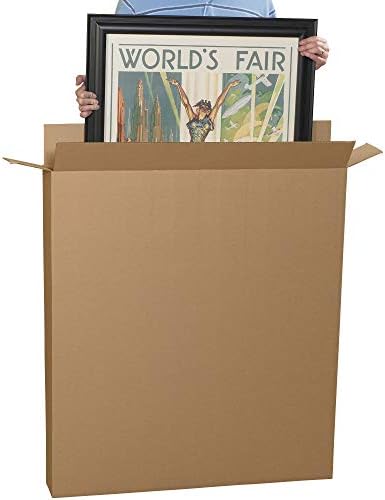 Box USA Moving Boxes, 36"L x 6"W x 42"H 5-Pack Large Side Loading Corrugated Cardboard Box for Packing, Shipping and Storage - Image 5