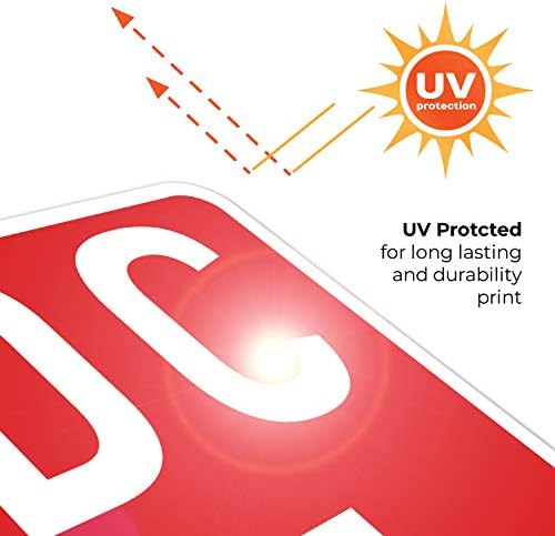 FDC Left Arrow Sign, Red Background, - Image 6