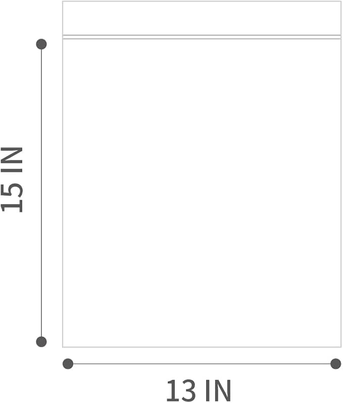 13" X 15" 2 Mil Clear Reclosable Zip Plastic Poly Bags, 2 Gallons - Image 2