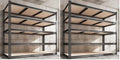 REIBII 3000LBS Garage Shelving for Warehouse, 5 Tier Heavy Duty Shelving (Pack of 2) by REIBII