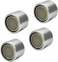 Bathroom Sink Aerator,2.2 GPM Faucet Aerator, Made of Solid Brass and Stainless Steel,55/64 Inch Female Thread Faucet Replacement with Gasket,For Kitchen and Bathroom,4PCS(Silver) by Unknown