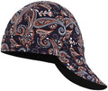 BOCOMAL FR Welding Cap Paisley Printed CAT2 Midweight 6 Pannel Welder Caps by BOCOMALFRWORKWEAR