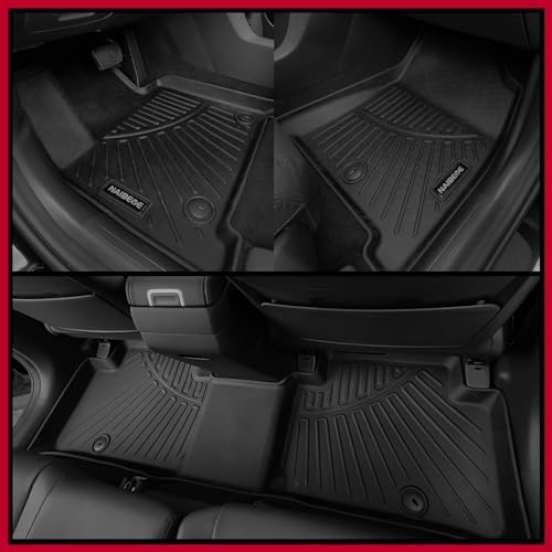 Naibeve Floor Mats for 2020-2024 2025 Mercedes Benz GLB - All Weather Custom Fit for Mercedes Benz GLB Floor Mats & Cargo Mat & Backrest Mats Accessories - Image 4
