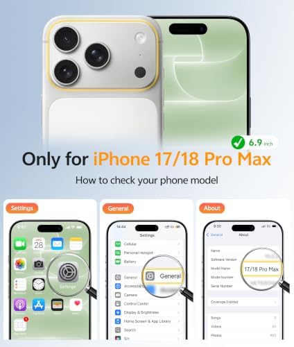 FNTCASE for iPhone 18 Pro Max Case/iPhone 17 Pro Max Case, Screen Protector - Image 2