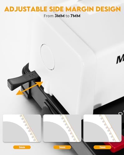 MAKEASY Spiral Binding Machine, 4:1 Pitch, 12 Sheets Punch Capacity, Electric Coil Insert, Book Binder Machine for A4/A5/Letter Size Paper, Come with 1 Box pcs 5/16'' Coils & Pliers - Image 4